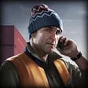 Skier trader portrait